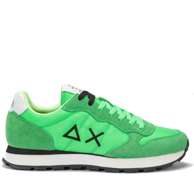 Scarpe Uomo Sun68 Sneakers Tom Solid Verde Fluo - Z35101