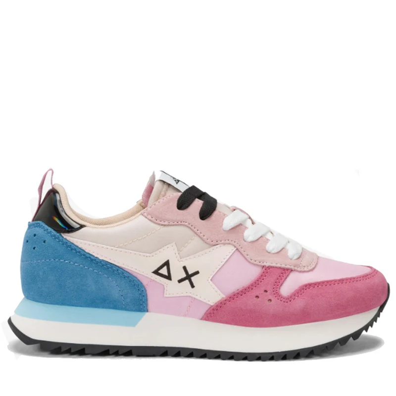 Scarpe Donna Sun68 Sneakers Stargirl Multicolor Colore Rosa - Z35211