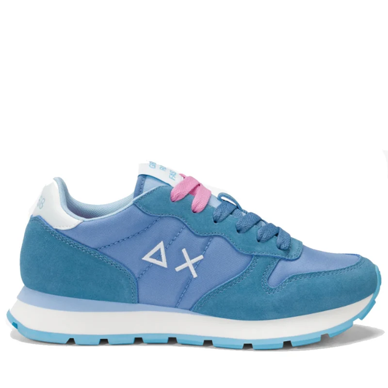 Scarpe Donna Sun68 Sneakers Ally Solid Nylon Colore Avio - Z35201