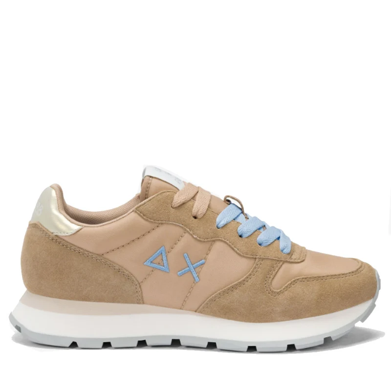 Scarpe Donna Sun68 Sneakers Ally Solid Nylon Colore Beige - Z35201