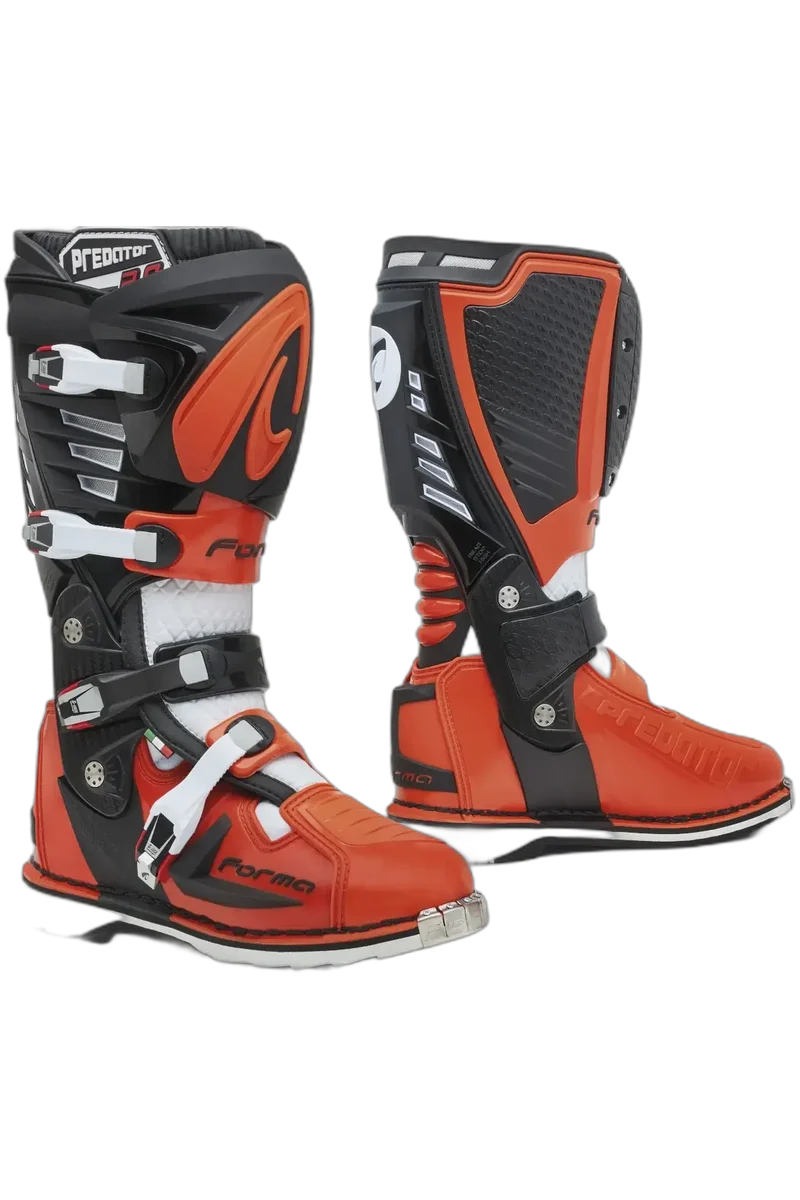 FORMA Predator 2.0 Stivali Da Moto Nero Arancione Bianco