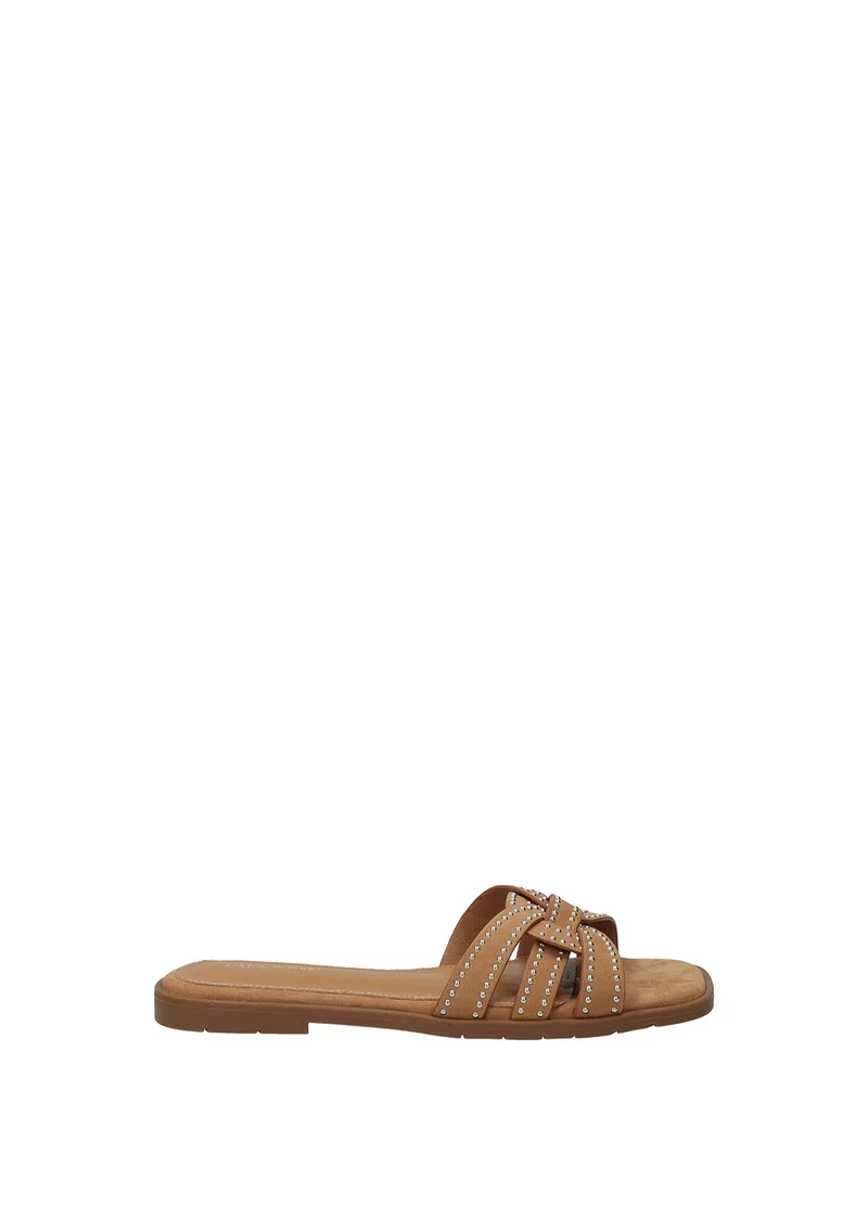 Sandali donna Black e Brown in M.FIBER con suola gomma