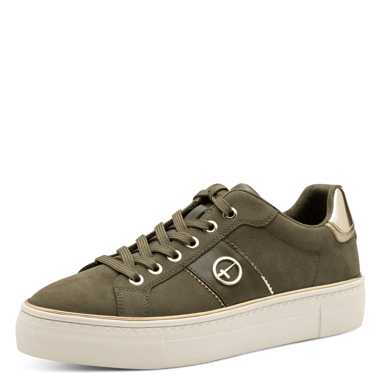 Tamaris sneaker verde in memory foam