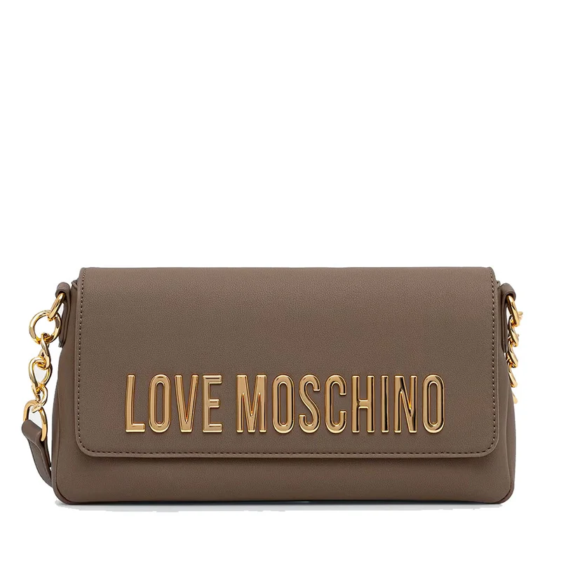 Borsa Donna a Spalla LOVE MOSCHINO linea Bold Bag color Fango