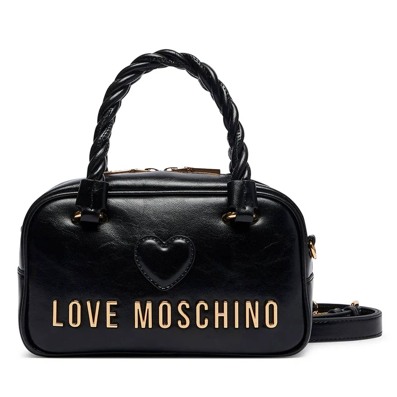 Bauletto Mini Donna LOVE MOSCHINO linea Twirl in Pelle Nera