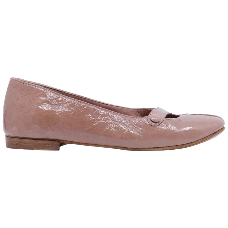 Ballerina donna Kudetà 414500 in pelle tortora in vernice