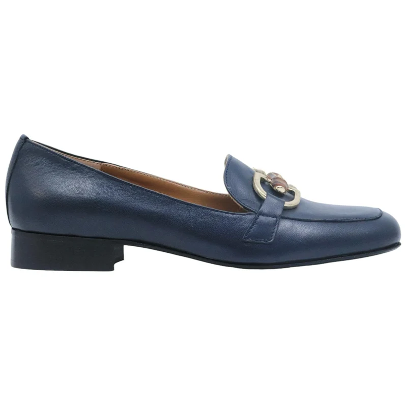 Mocassino donna Jaffè 900 in pelle blu