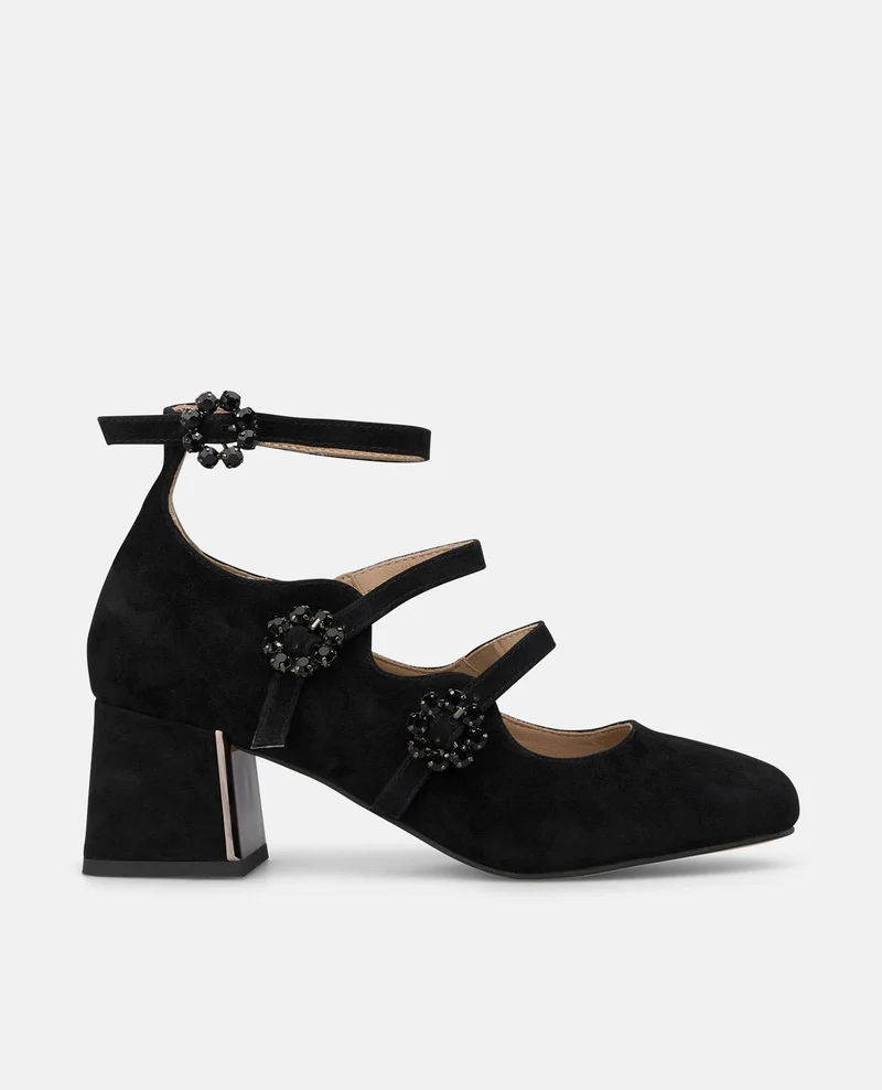 ZAPATO DE ANTE CON HEBILLA