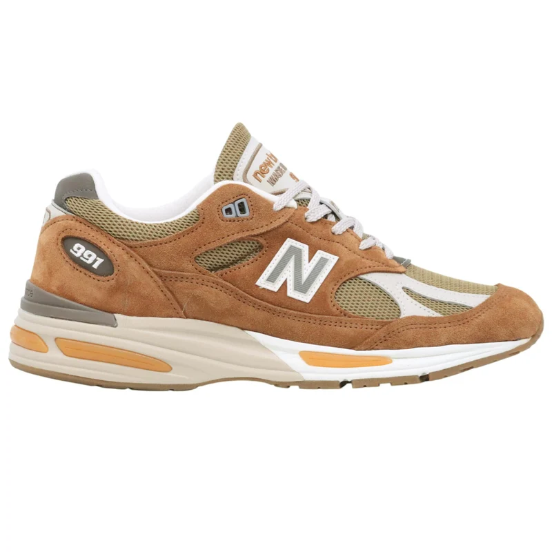 New Balance 991 sneaker uomo in camoscio marrone