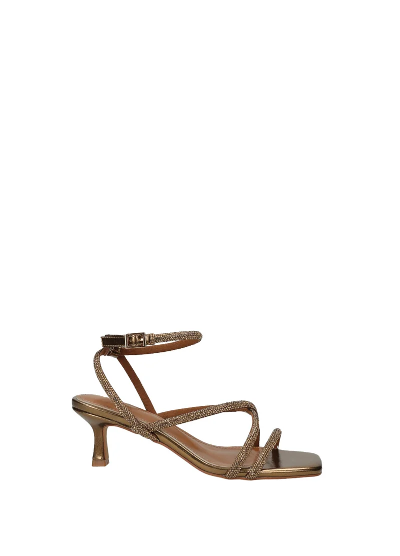 Sandali donna in PU con tacco medio