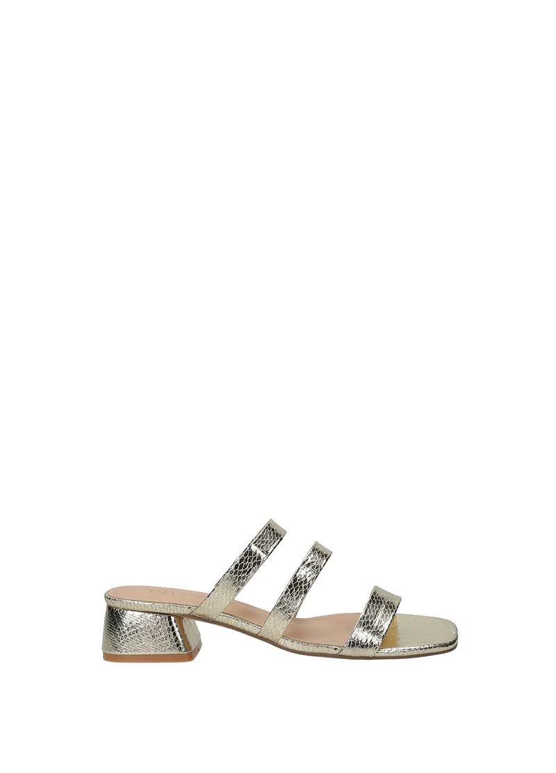 Sandali donna in PU con tacco medio