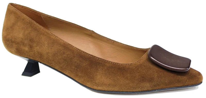 |DECOLTE' DONNA FIBBIA CAMOSCIO CUOIO|
