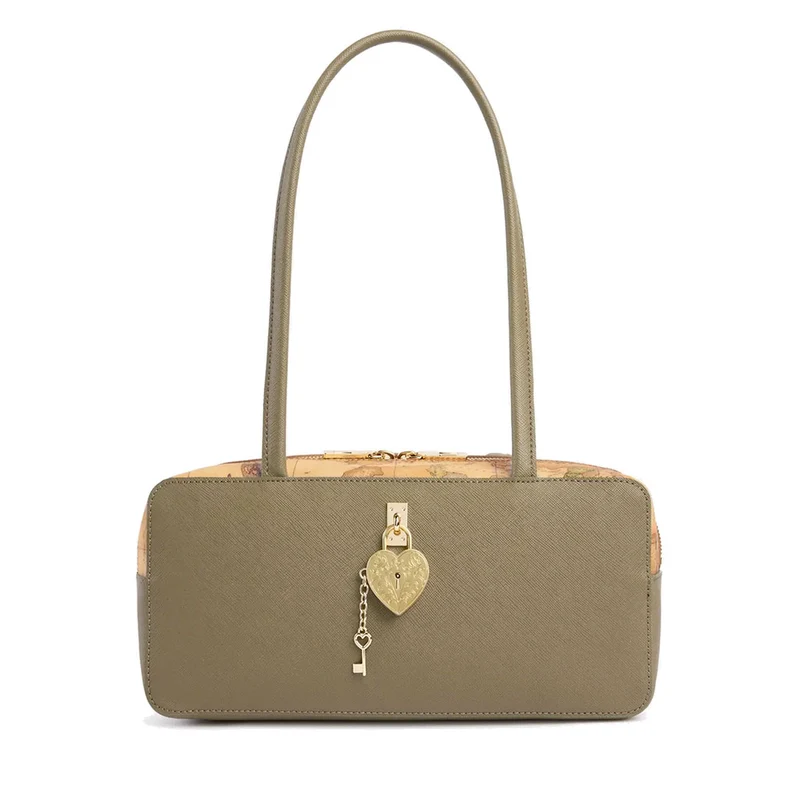 Borsa Donna Sottospalla 1A Classe Alviero Martini linea Love Charm Bag Verde Oliva LG37
