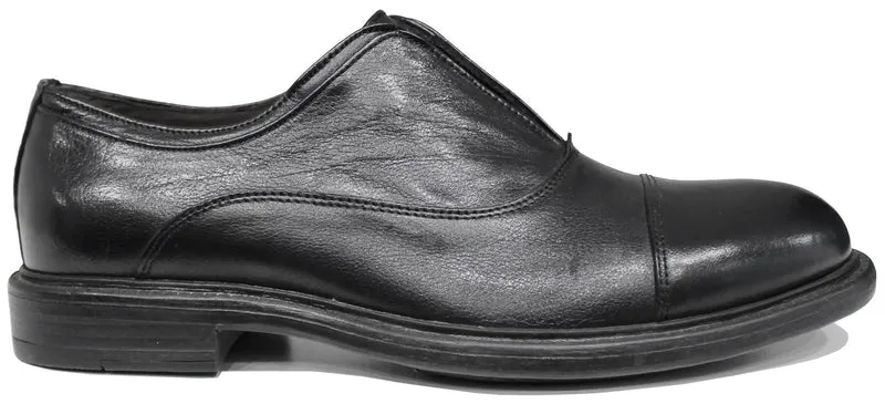 OXFORD SENZA LACCI PELLE NERA