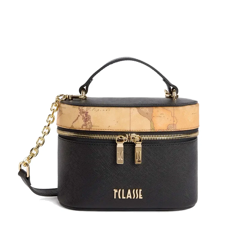 Mini Bag Donna a Tracolla 1A Classe Alviero Martini linea Treasure Bag Nero LG36