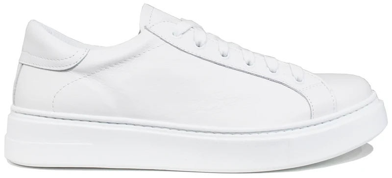 SNEAKER UOMO PELLE BIANCA