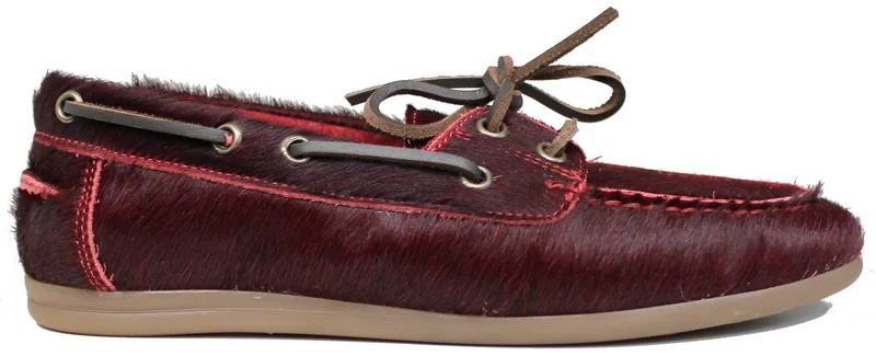 MOCASSINO BARCA DONNA CAVALLINO BORDEAUX