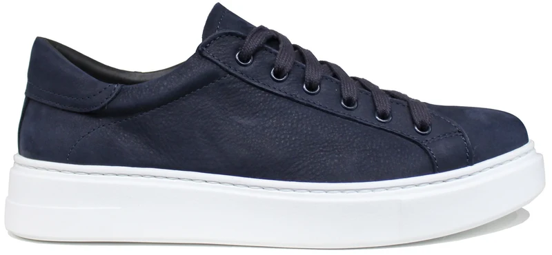 SNEAKER UOMO PELLE BLU
