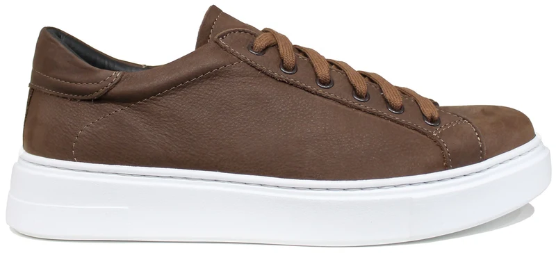 |SNEAKER UOMO PELLE MARRONE|