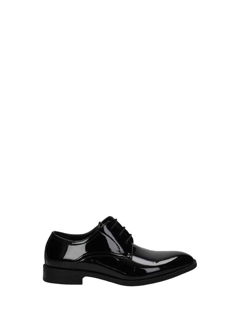 Derby Uomo da Cerimonia in PU Vernice - Black e Blu