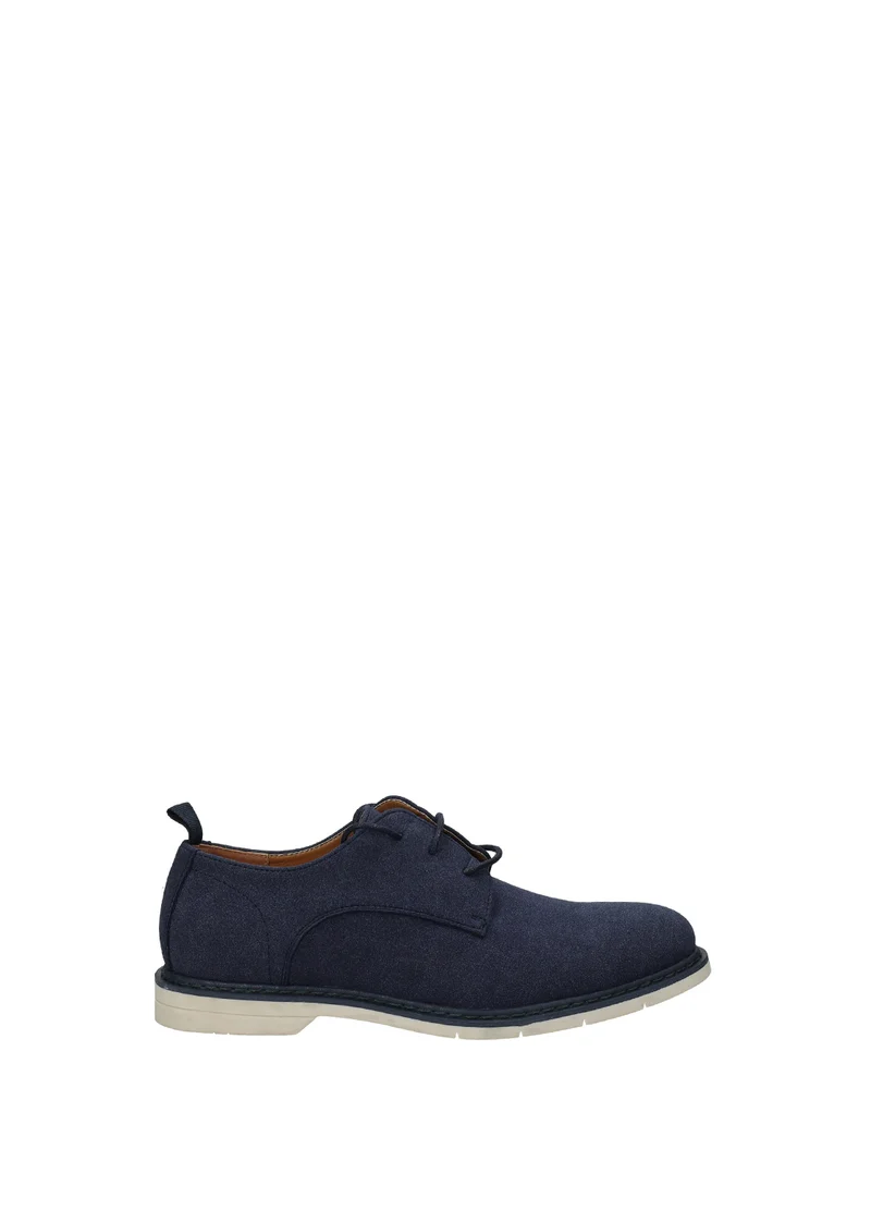 Derby Uomo in M.Fiber - Beige e Blu
