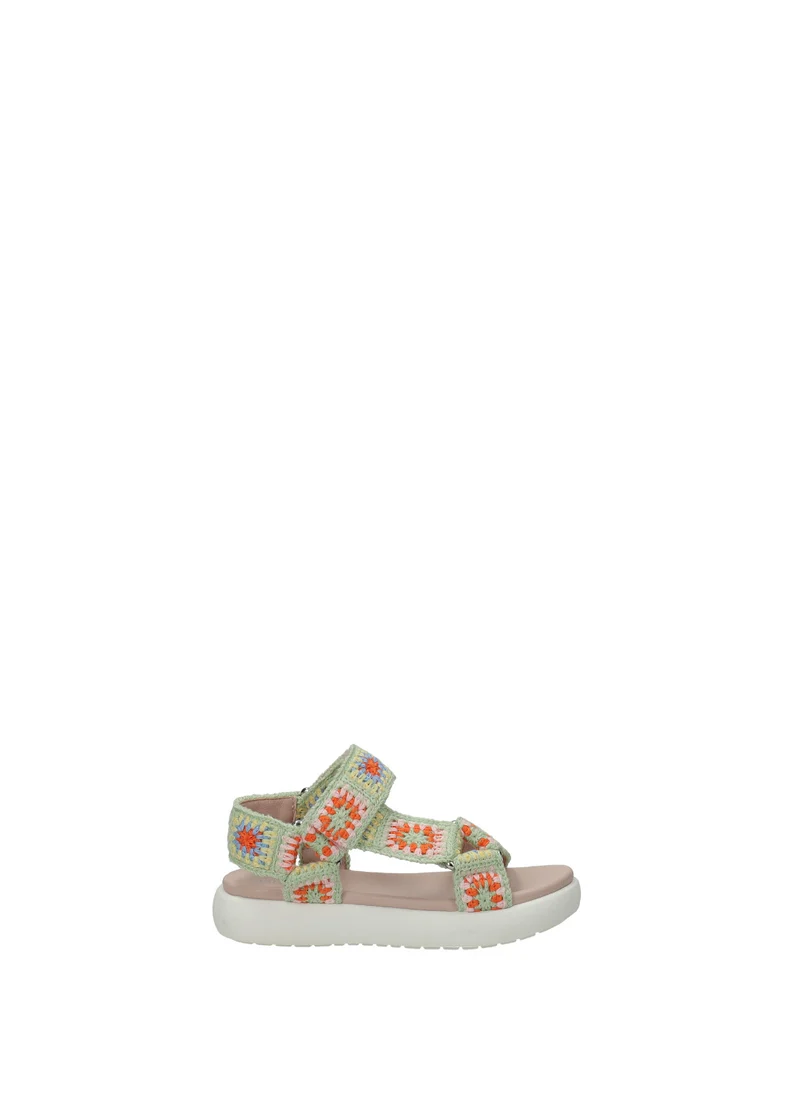 Sandali Bambina PU Suola Gomma White