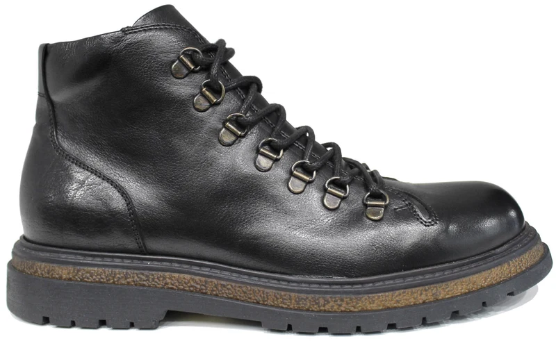 |ANFIBIO UOMO PELLE NERA|