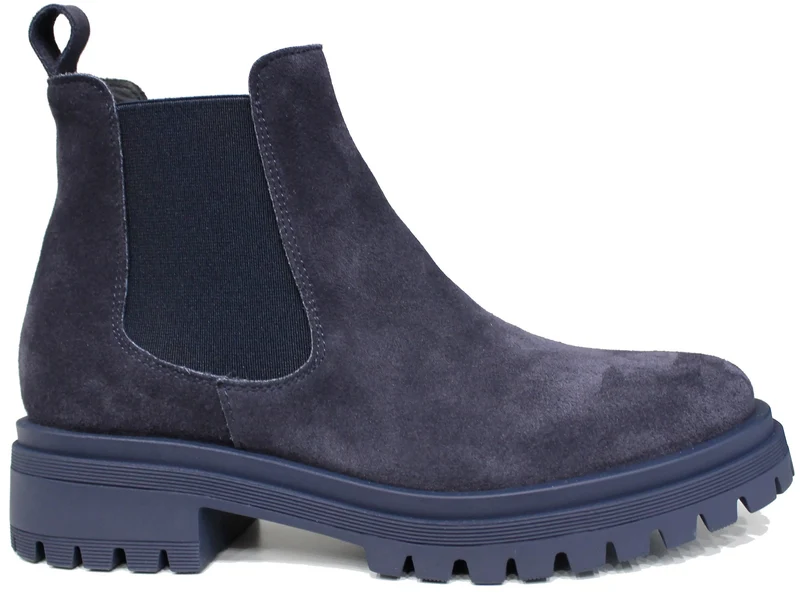 |BEATLES DONNA CAVIGLIA CAMOSCIO BLU|