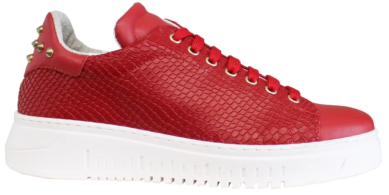 |SNEAKER UOMO BORCHIATA ACS PELLE ROSSA|