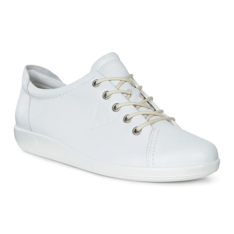 Ecco Soft 2.0 Pelle Bianca sneaker donna