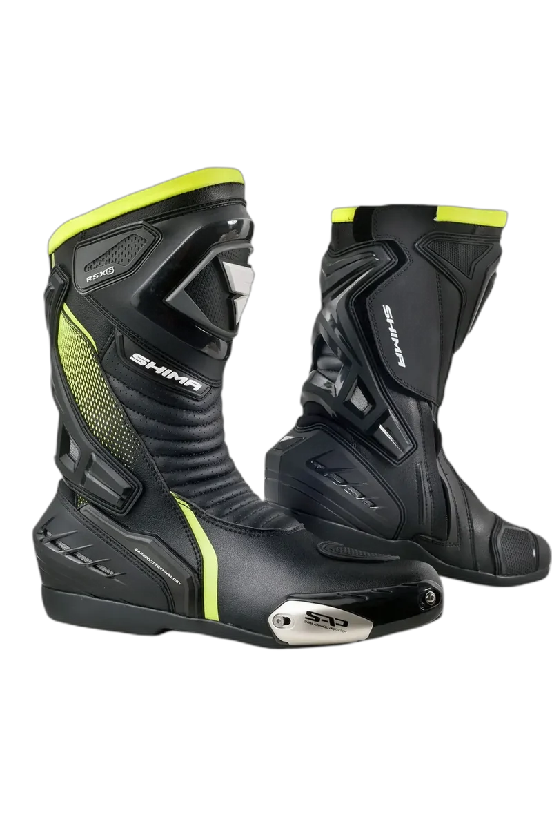 SHIMA RSX-6 STIVALI DI MOTO UOMO GIALLO FLUO