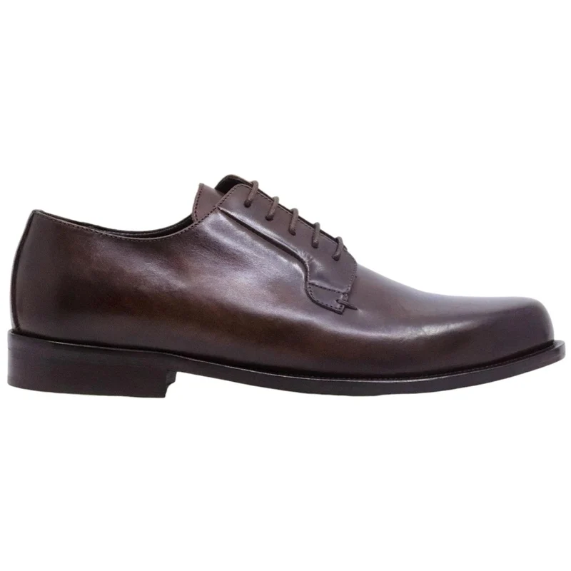 Scarpa Derby uomo Crispiniano 490 in pelle testa di moro