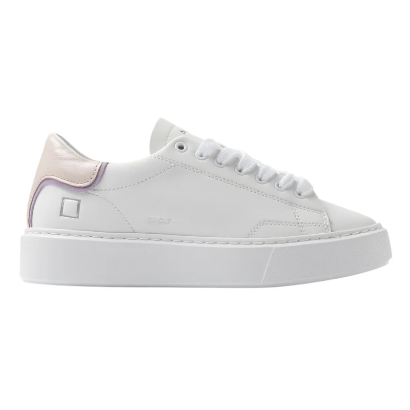 DATE Sfera Calf White Rose SF CA RO sneaker donna pelle bianca