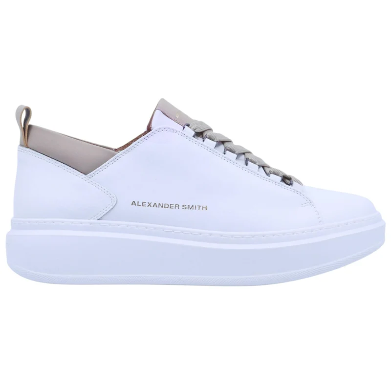 Sneaker uomo Alexander Smith Wembley in pelle bianca