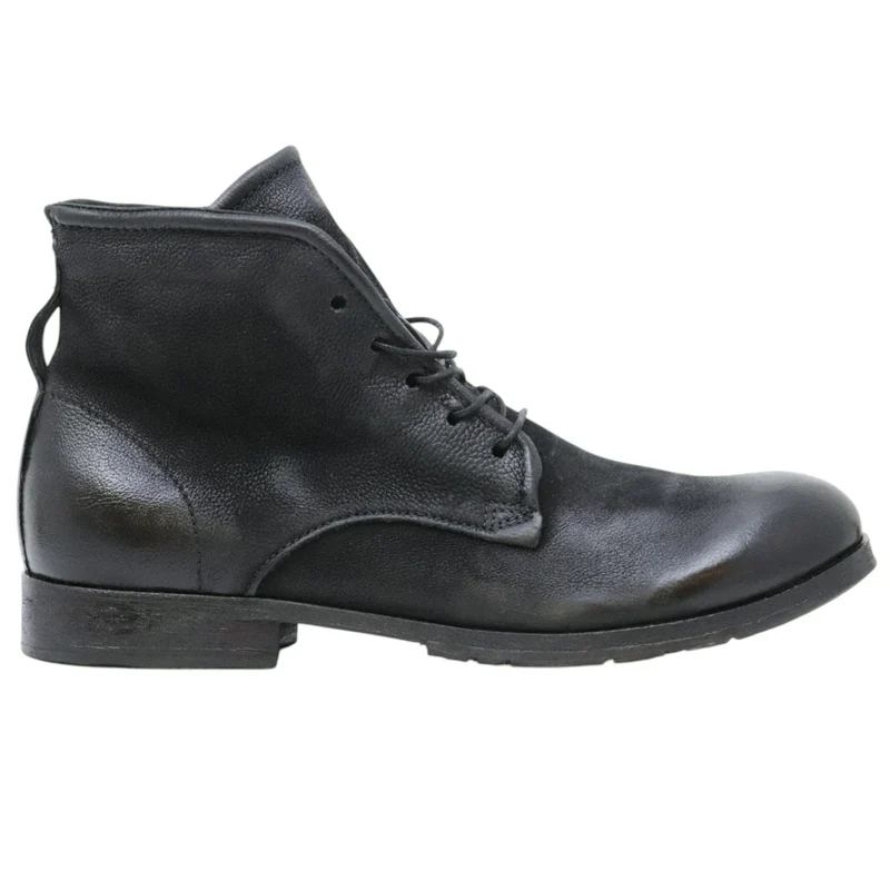 AS98 401201 Chad stivaletto uomo in pelle nera