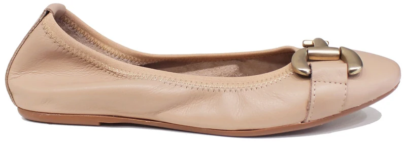 |BALLERINA DONNA MORSETTO PELLE ROSA CIPRIA|