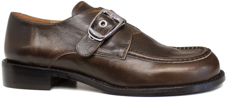 |SCARPA DONNA FIBBIA PELLE TESTA DI MORO|