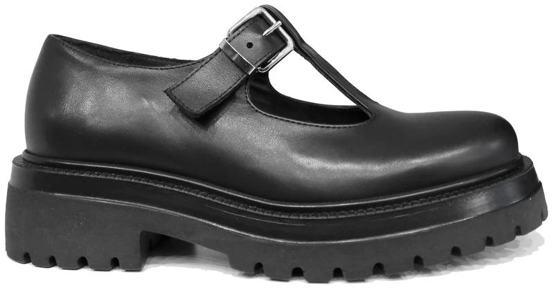 |SCARPA DONNA BEBE' PELLE NERA|