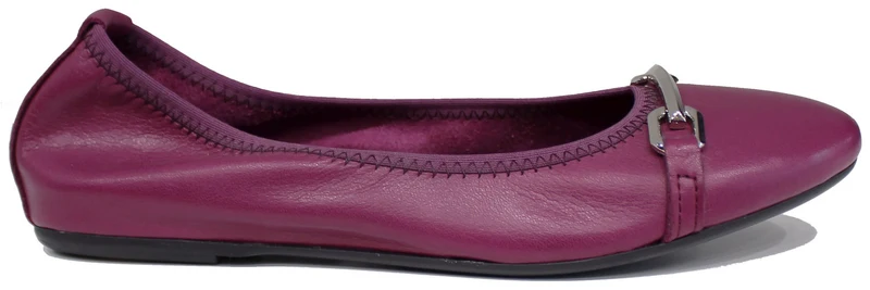 |BALLERINA DONNA MORSETTO PELLE VIOLA|