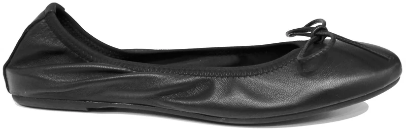 |BALLERINA DONNA FIOCCO PELLE NERA|