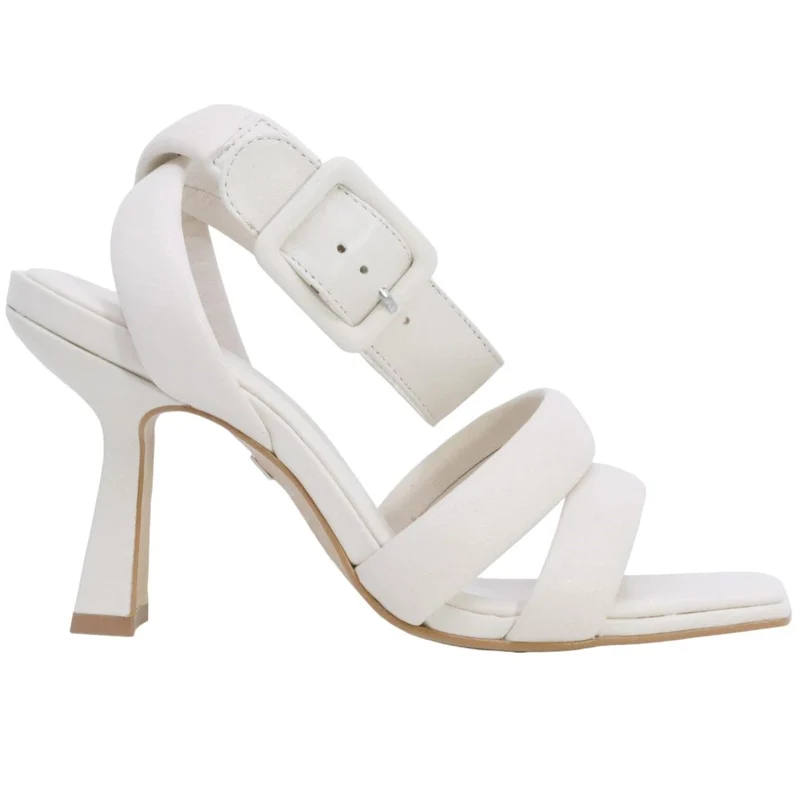 Sandalo donna Carrano 513002 in pelle di colore latte