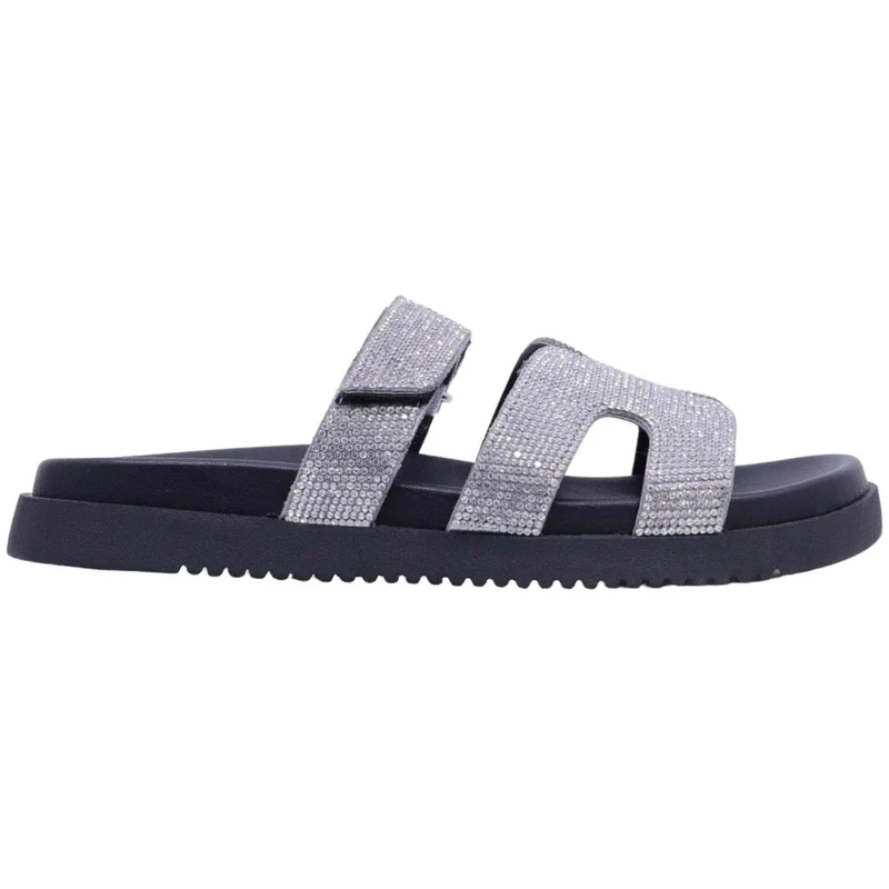 Sandalo Steve Madden Missile in similpelle argento