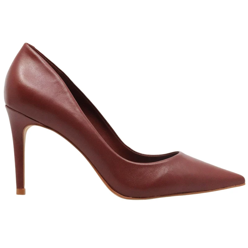 Décolleté donna Carrano 195009 in pelle rosso scuro