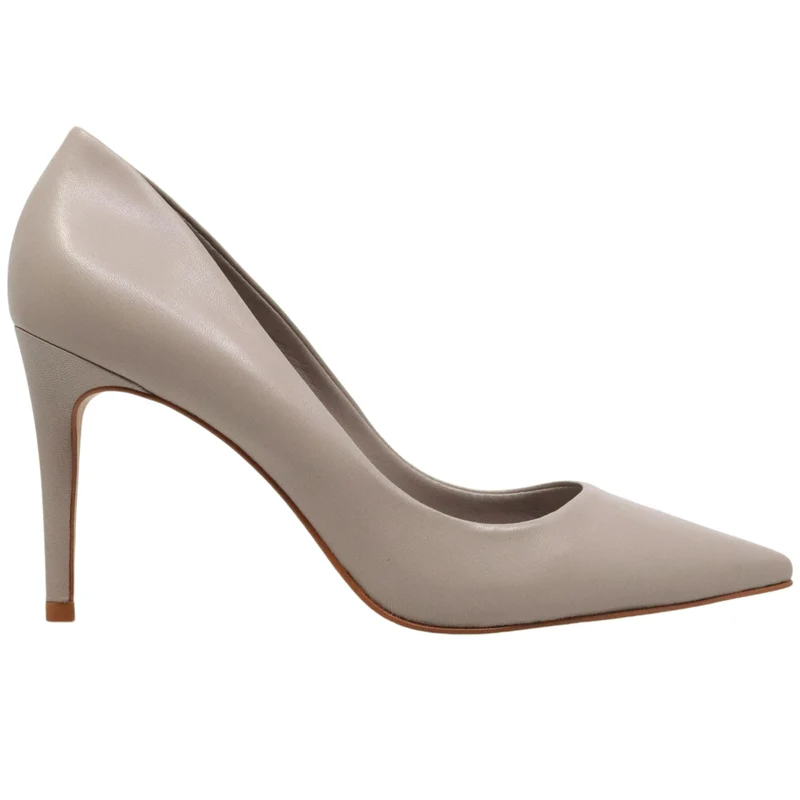 Décolleté donna Carrano 195009 in pelle di colore grigio