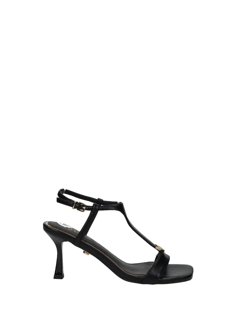 Sandali donna in PU con tacco medio