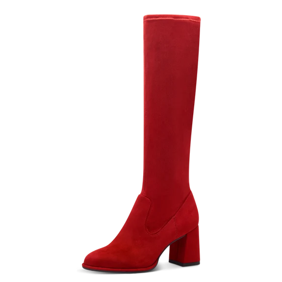 Stivale Raso Rosso