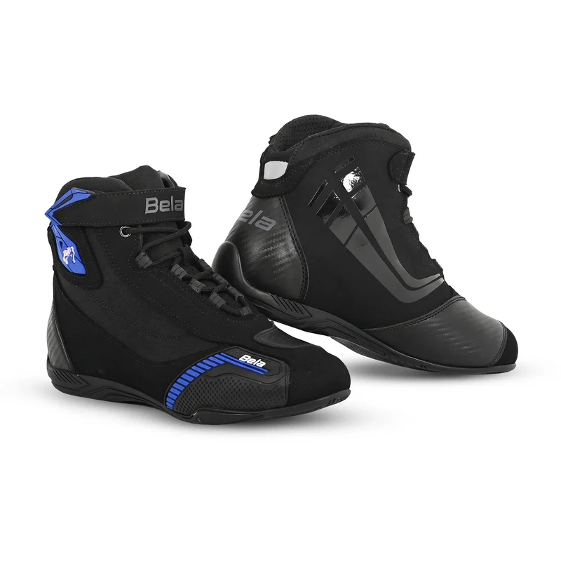 BELA KIVA STIVALI DI MOTO DONNA NERO BLU