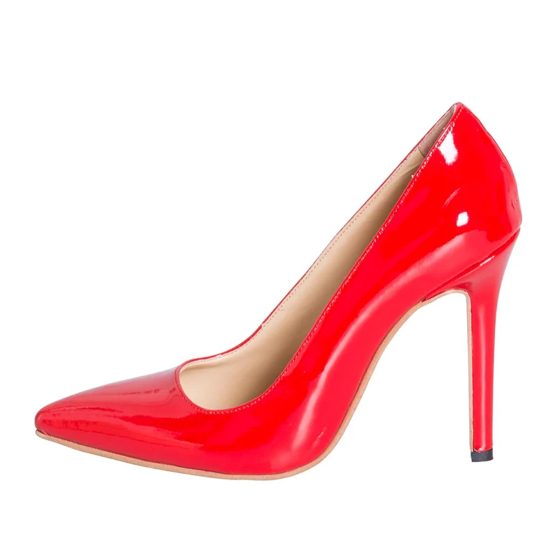 Scarpe vernice rosso con tacco - offerte