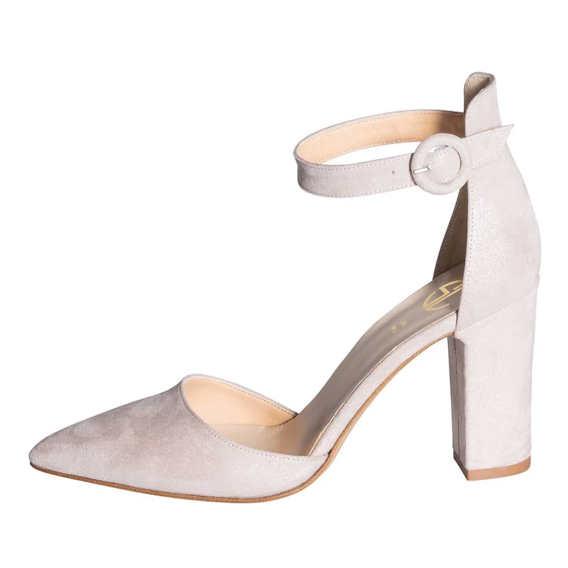 Copia del Scarpe a punta con tacco alto beige made in italy