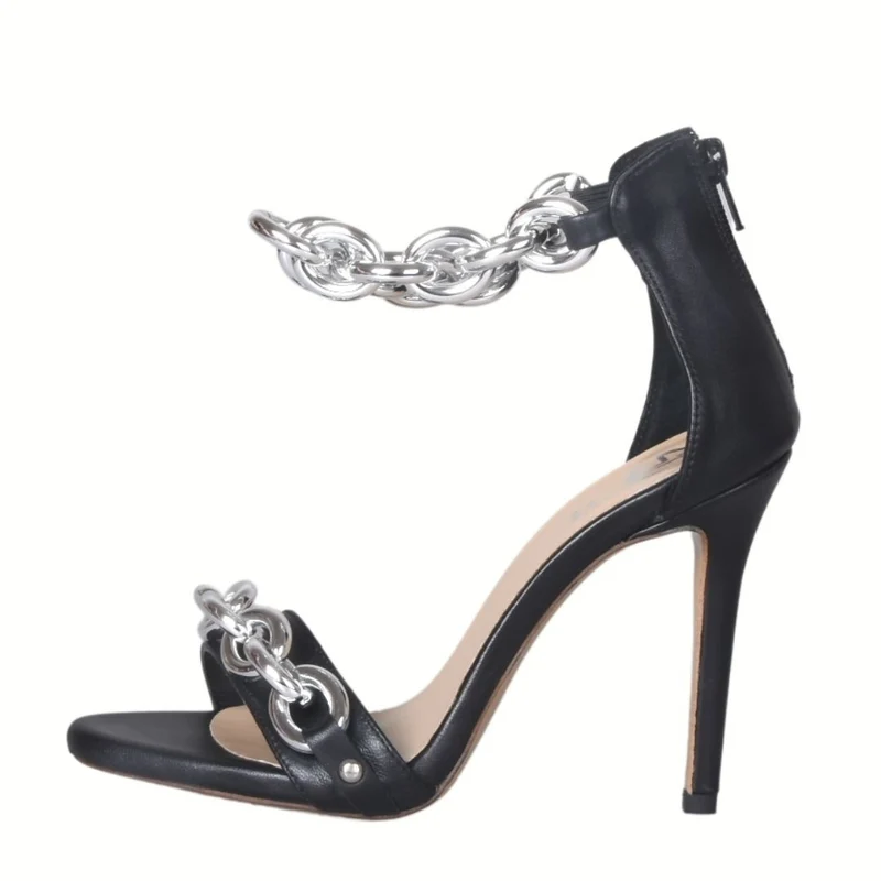 SANDALI DONNA CON CATENA E PLATEAU INTERNO E TACCO 11 CM